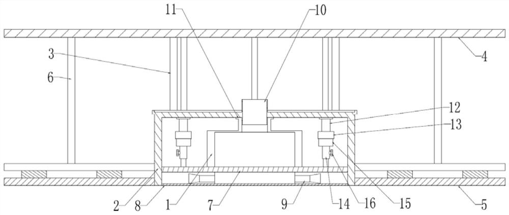 Concealable mounting structure of assembly type illuminating lamp