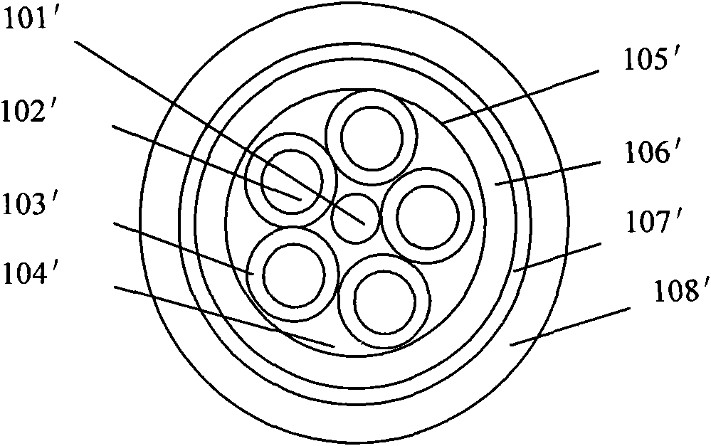 Multi-phase optical fiber embedded power cable