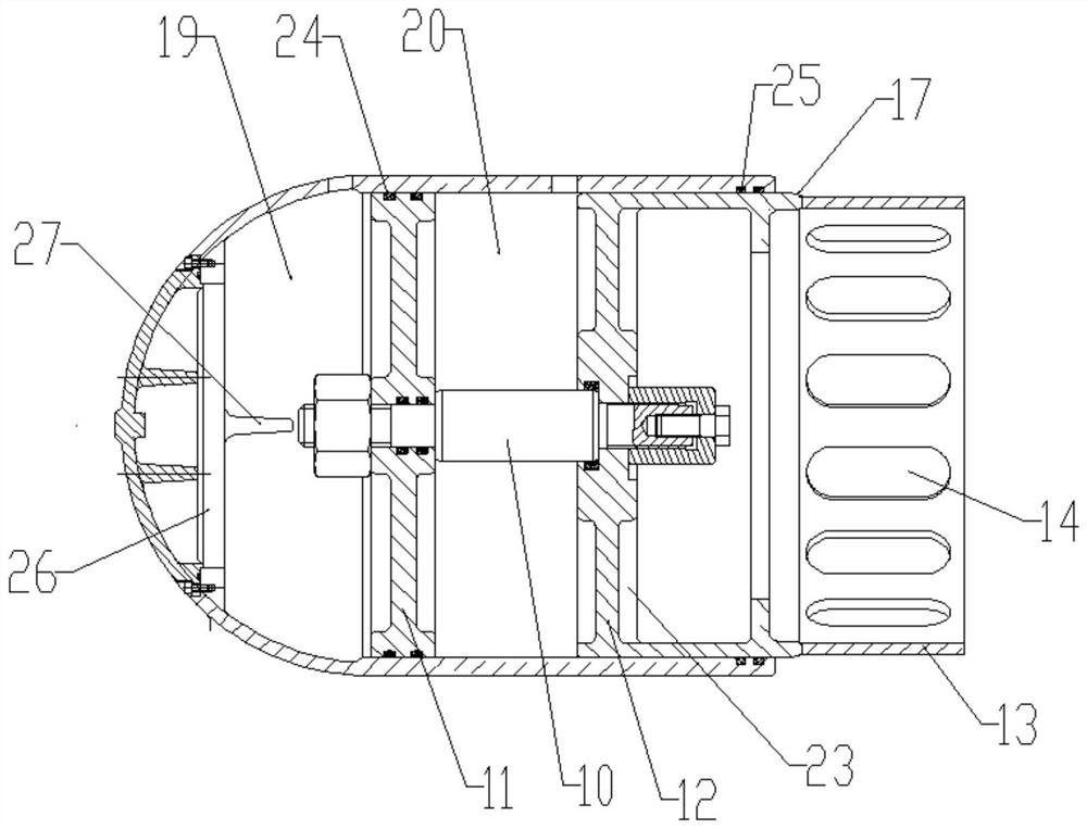 Piston-driven straight-through type pressure and flow regulating valve