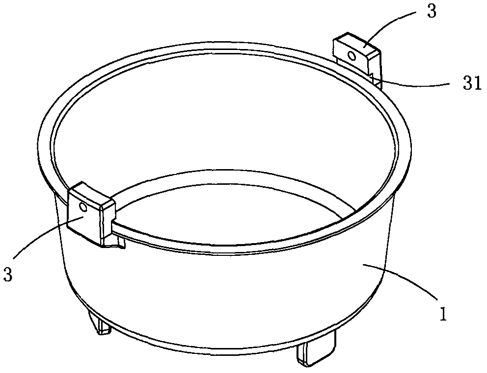 Outdoor cast iron pan preventing hand scalding