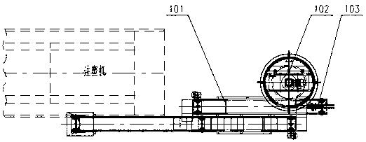 Rotary bottle blank arrangement system and bottle blank arrangement method