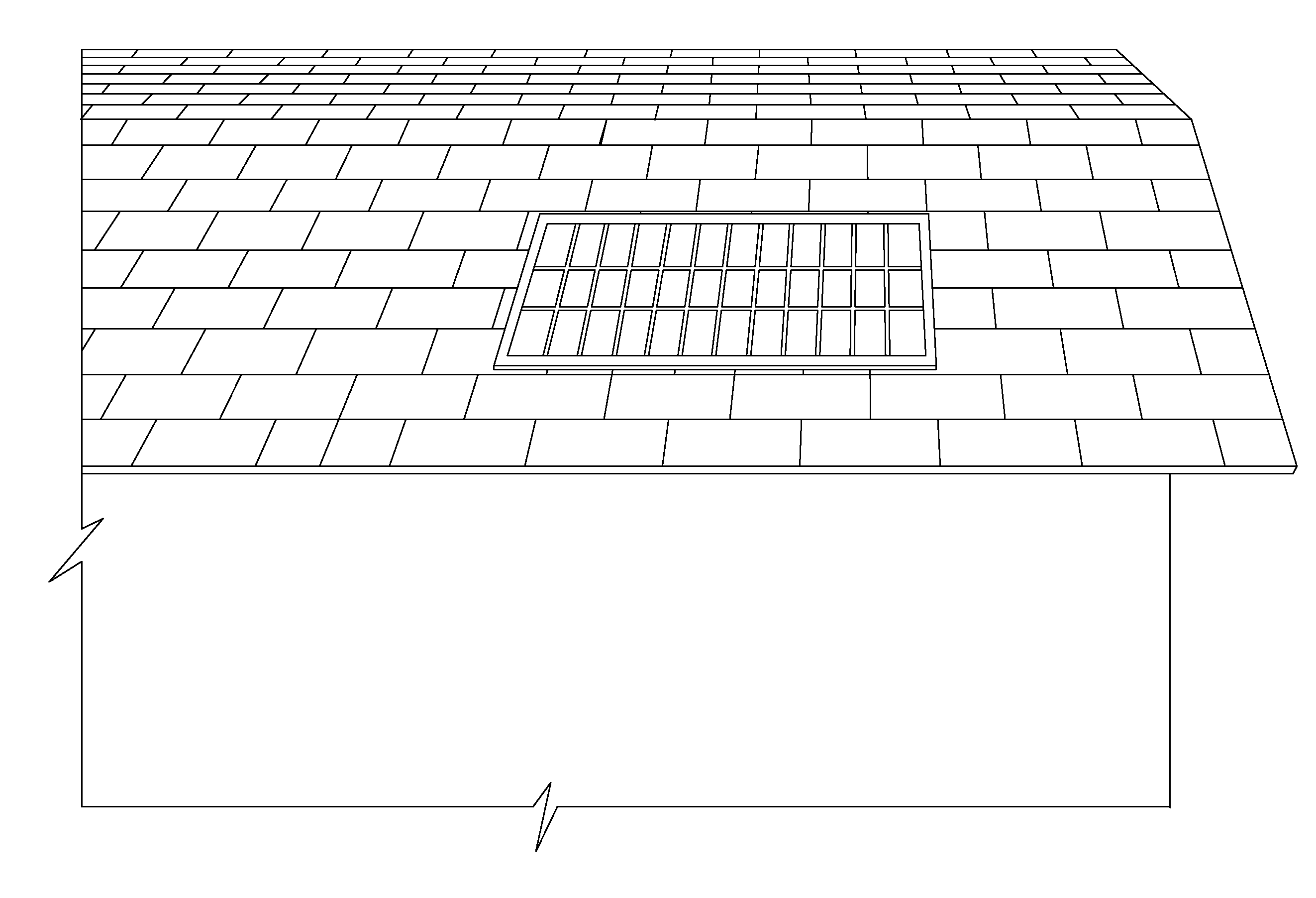 Roof solar panel for conventional sloping roof and shingle integration