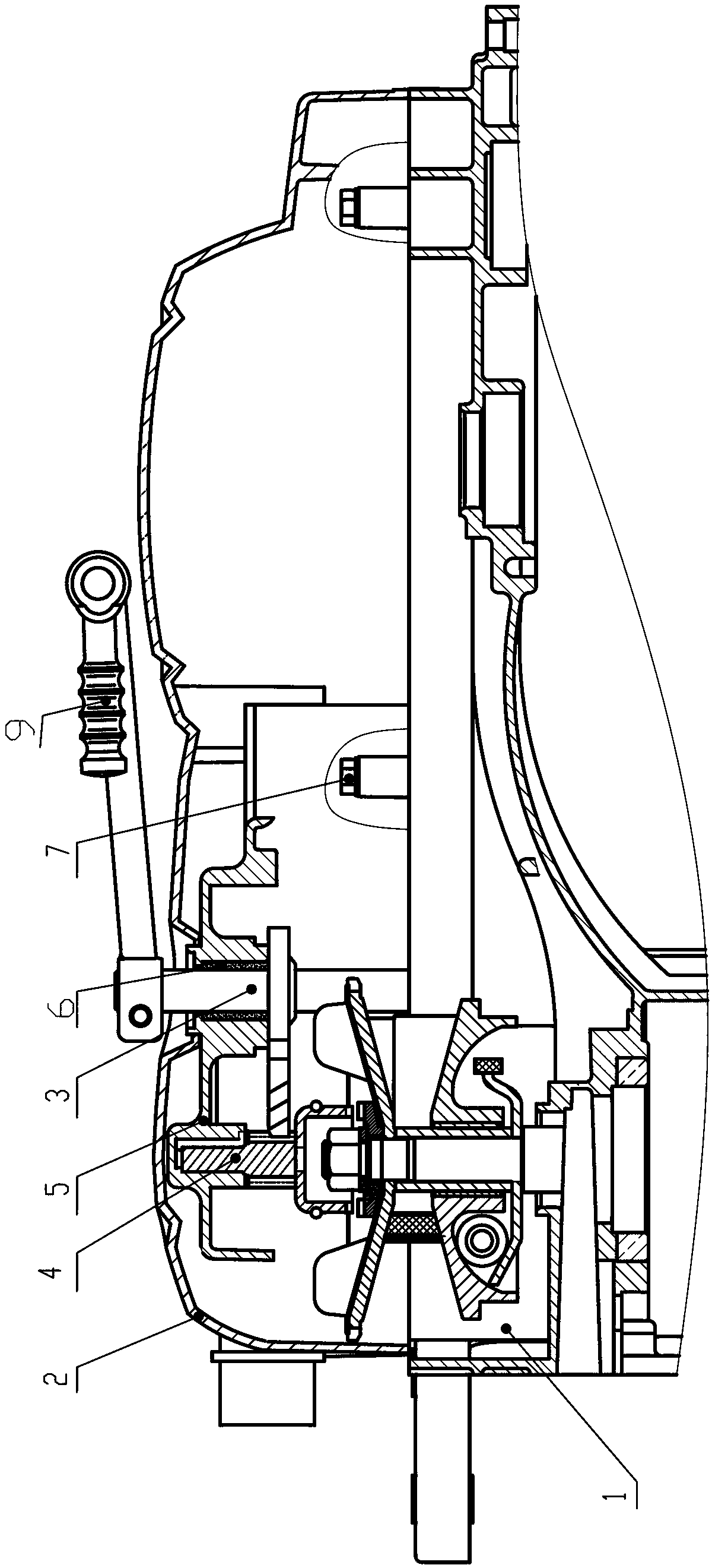 Recoil starting supporting structure for pedal motorcycle engine