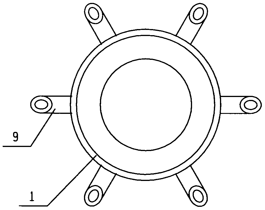 A gas-liquid distributor for wood tar fluidized bed reactor