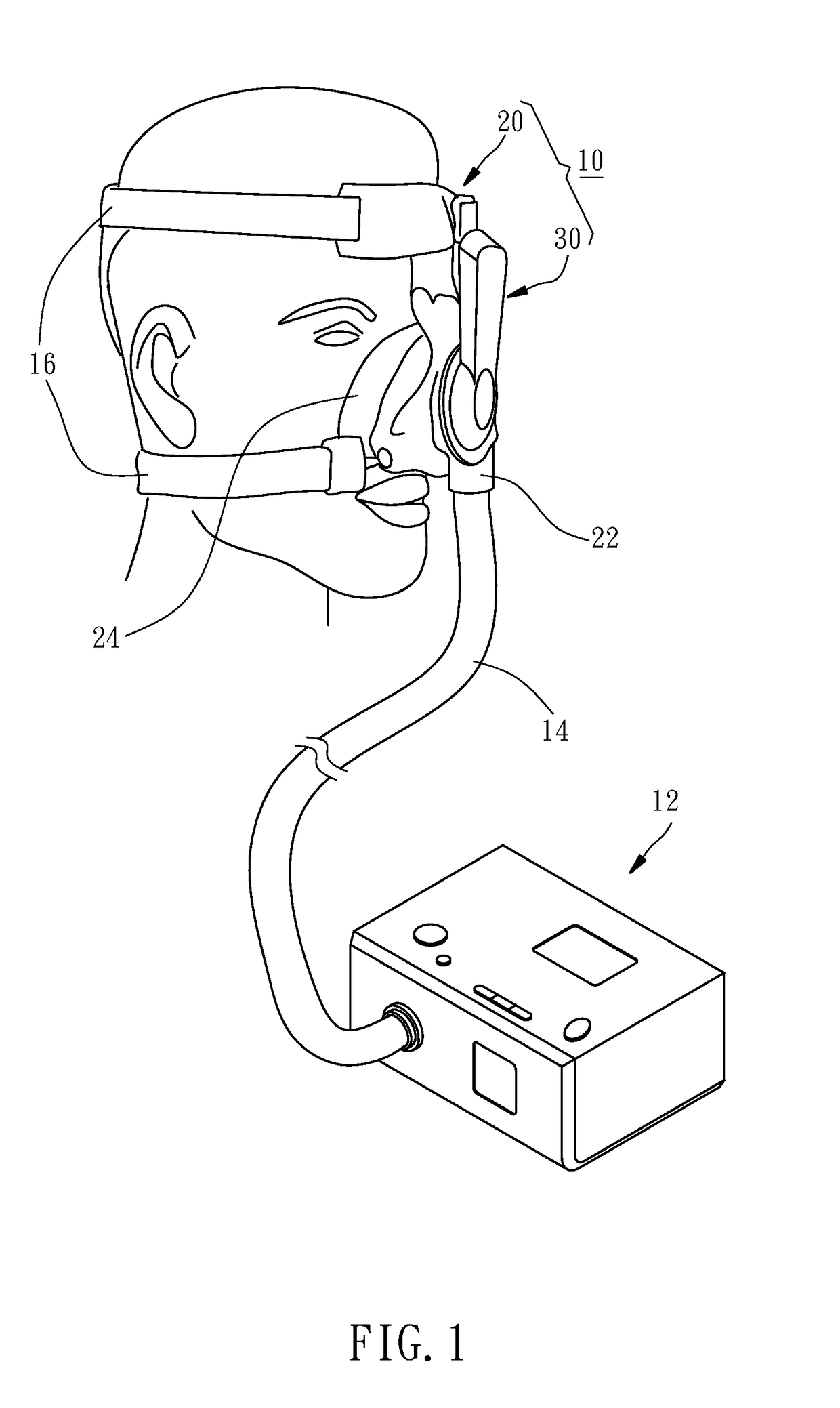 Smart oronasal mask for positive-airway-pressure device