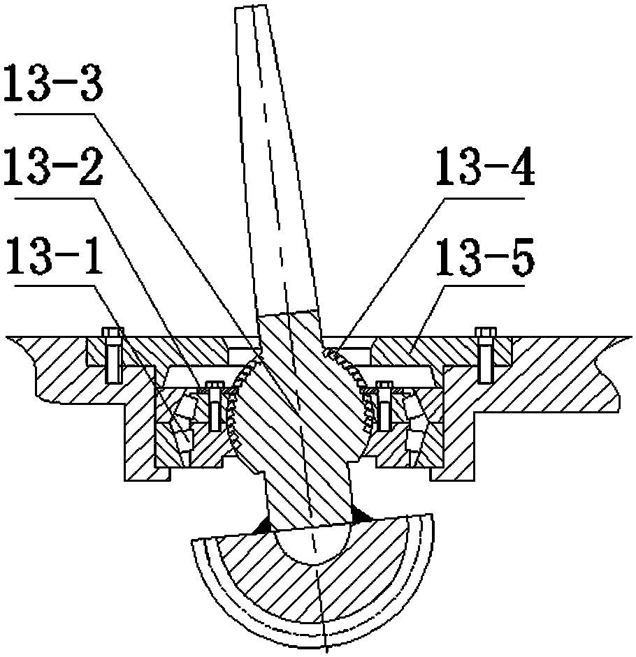 Turbomachinery rotor system blade set inclination and spinning angle precise adjusting device