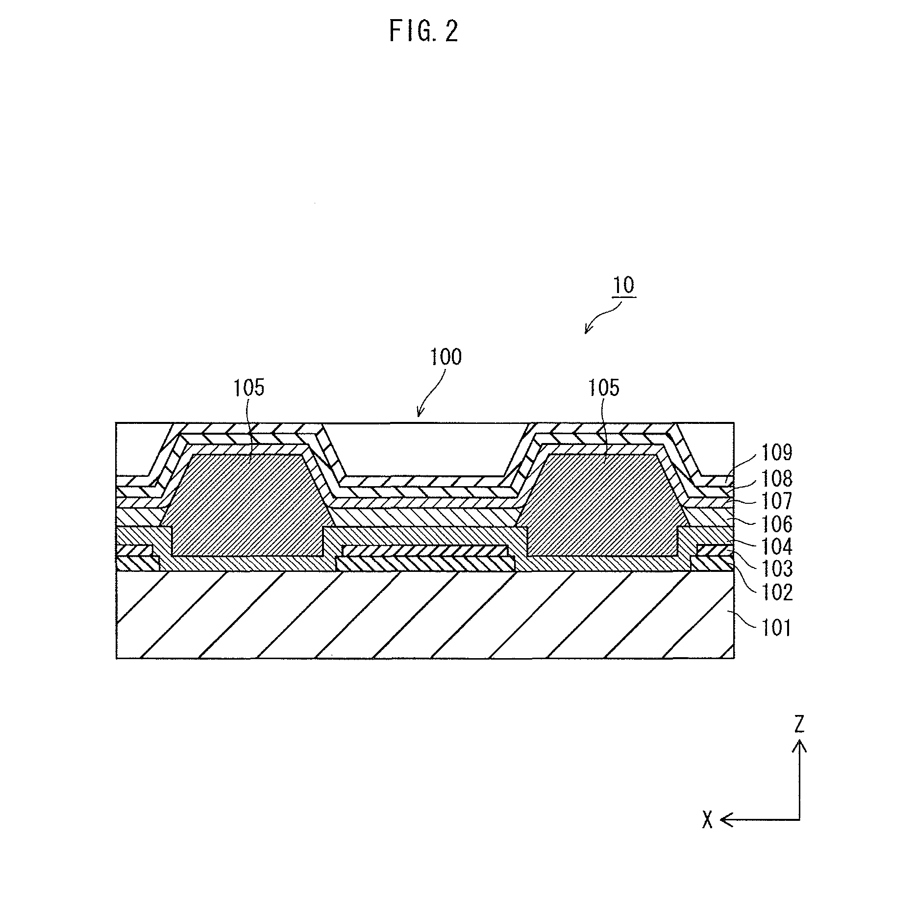 Organic light-emitting panel for controlling an organic light emitting layer thickness and organic display device