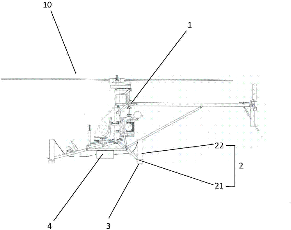 Helicopter teaching device for experienced driving based on support surface