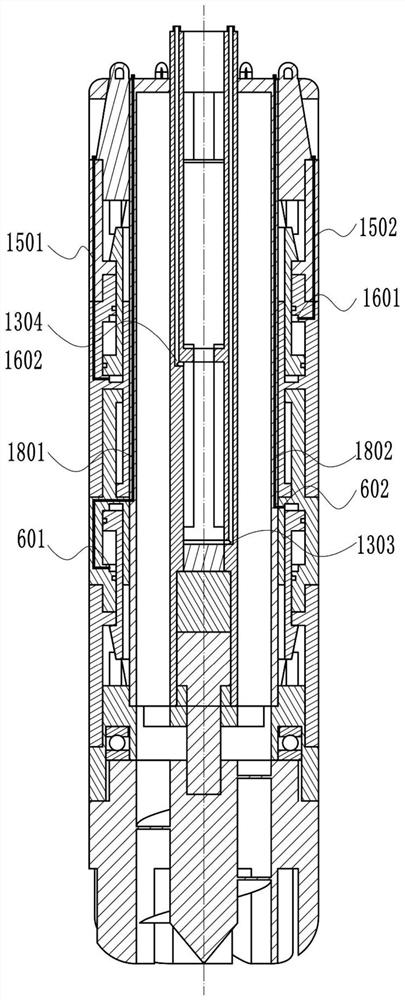 Seabed automatic drilling type piling device and method