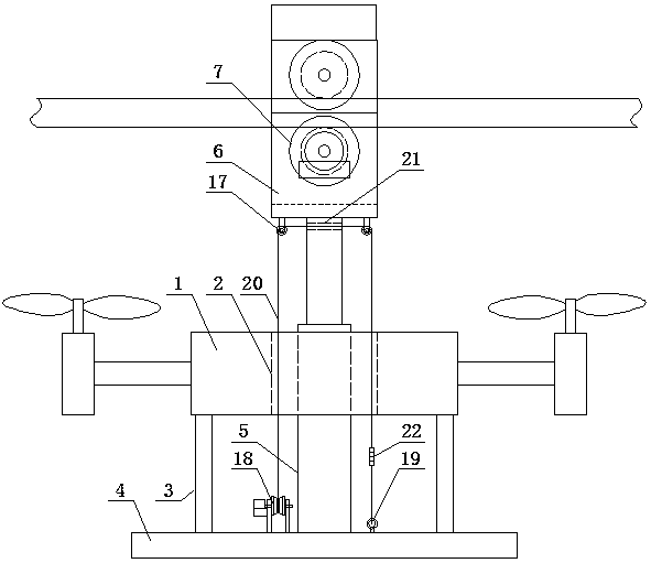 Transmission line inspection robot based on UAV platform