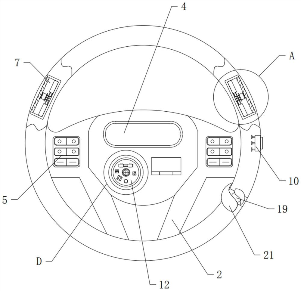 A steering wheel with a sweat test for controlled car starting