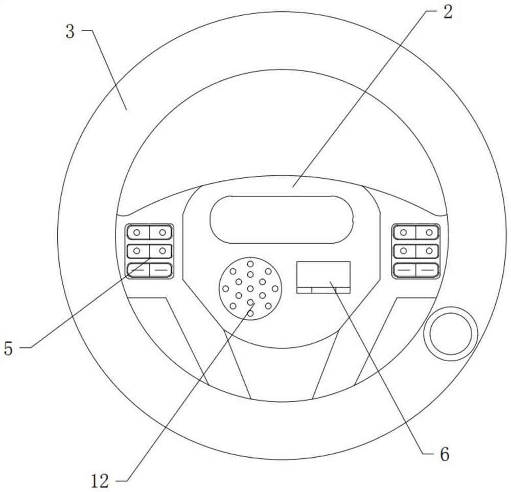 A steering wheel with a sweat test for controlled car starting