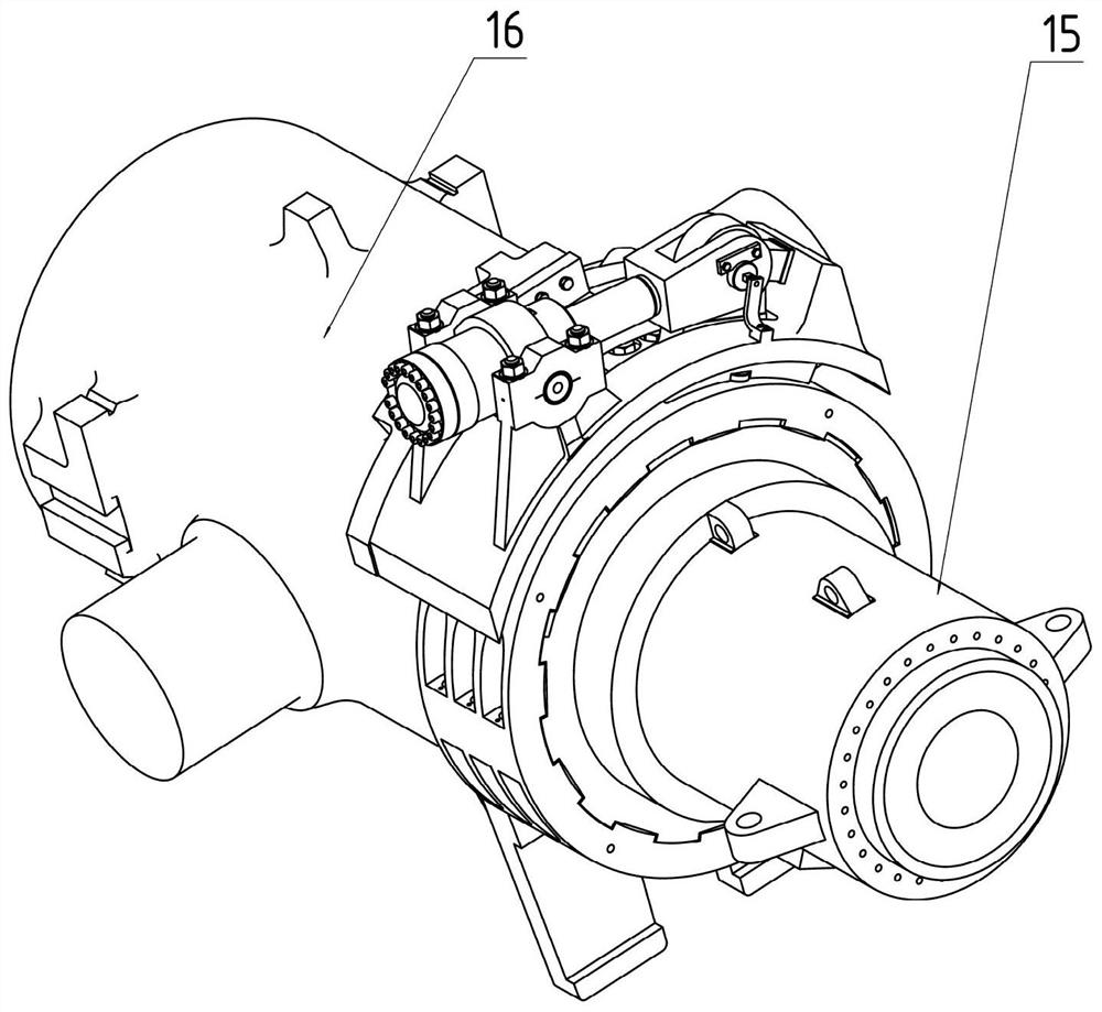 A clamping device for carbon electrode extruder