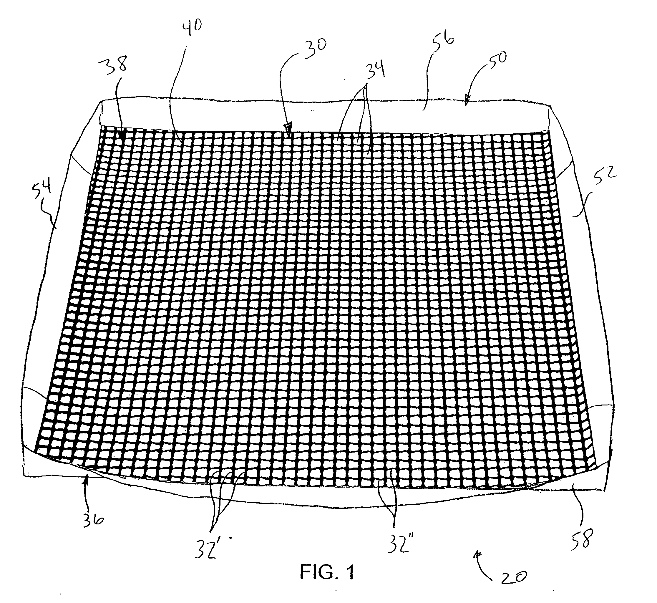 Flexible polymer coated mesh cooking basket
