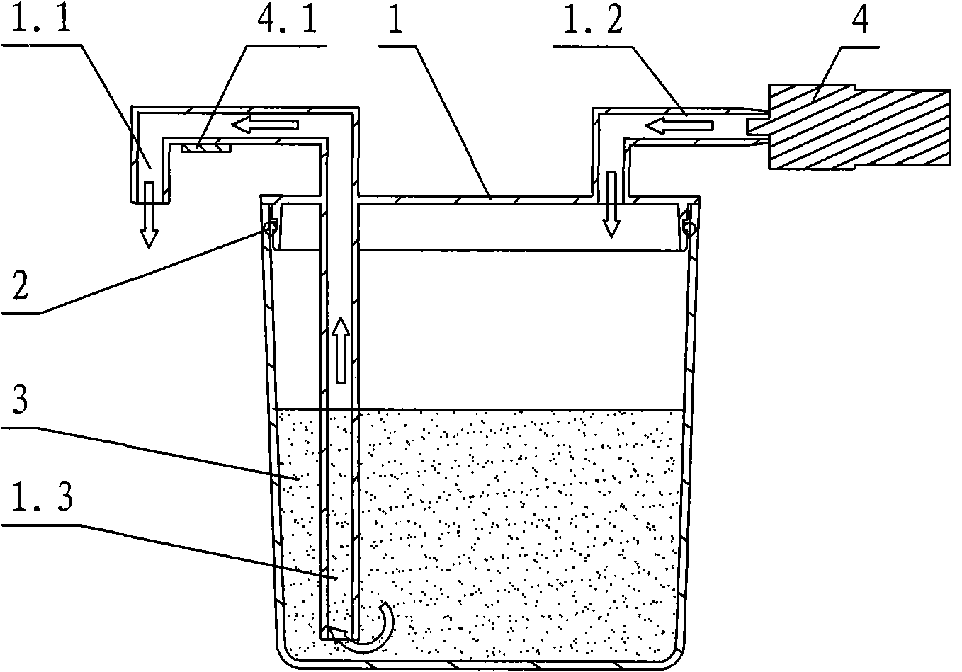Water outlet device of beverage container