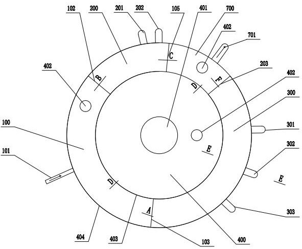 Energy-saving self-circulation A3O-MBBR sewage treatment device and method thereof