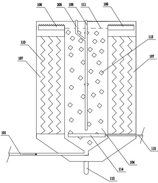 Energy-saving self-circulation A3O-MBBR sewage treatment device and method thereof