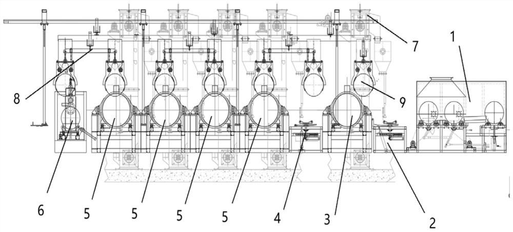 Operation method of oil drum refurbishment pretreatment line