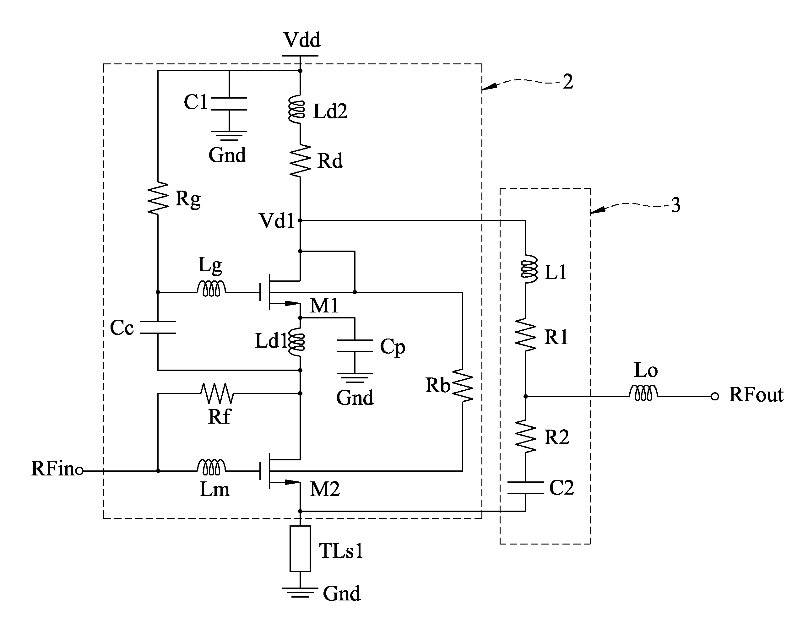 Ultra-wideband low-noise amplifier circuit with low power consumption