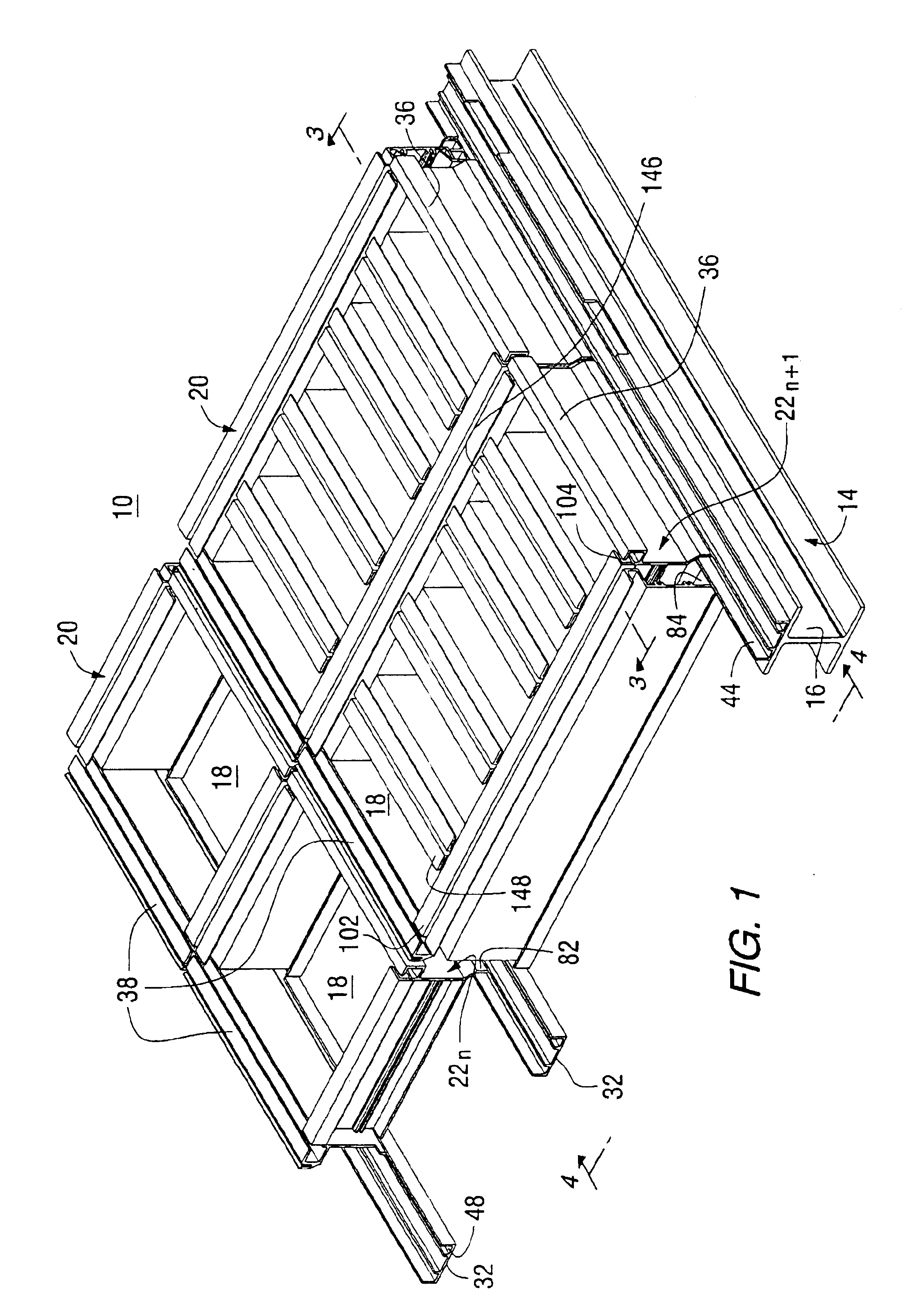 Modular system for securing flat panels to a curved support structure