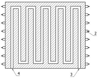 High-temperature laminating machine capable of achieving heating through heat pipes and hot oil