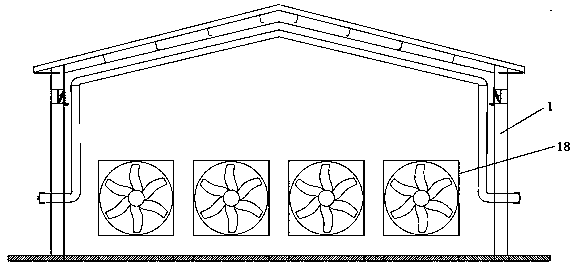 Multi-layer intensive local ventilation structure of meat duck cultivation shed and control method thereof