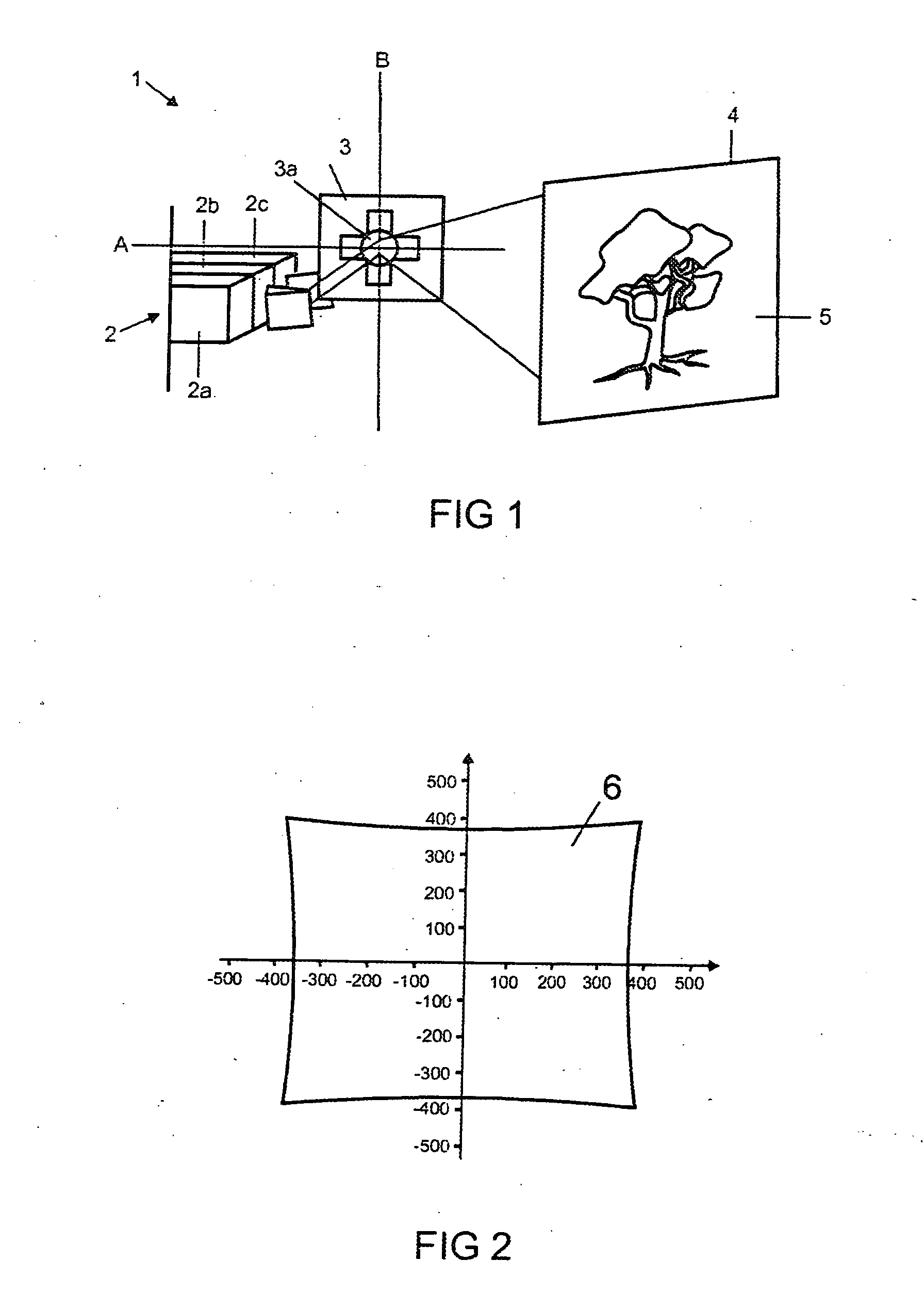 Projector for projecting an image and corresponding method
