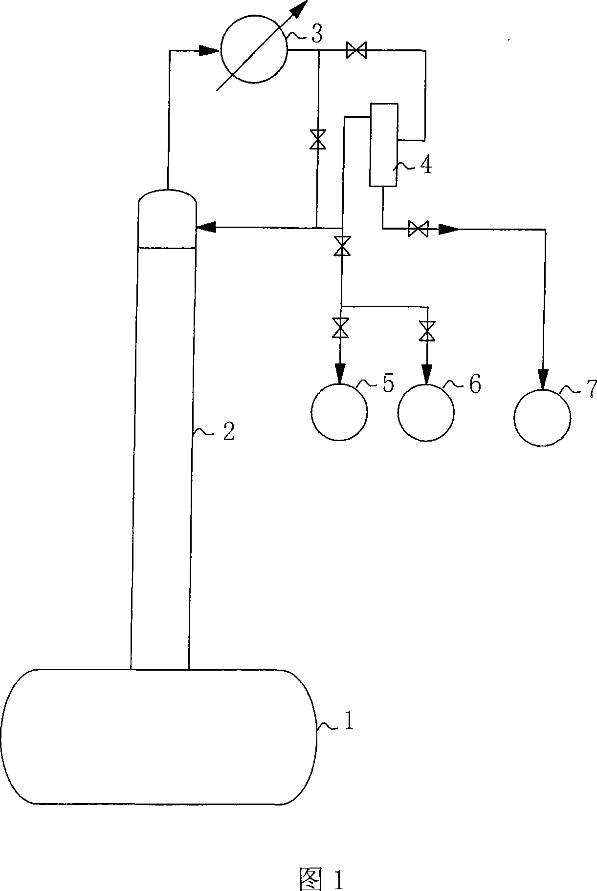 Method for separating N-ethylpiperazine-ethanolamine azeotropic mixture by azeotropic rectifying intermittent operation