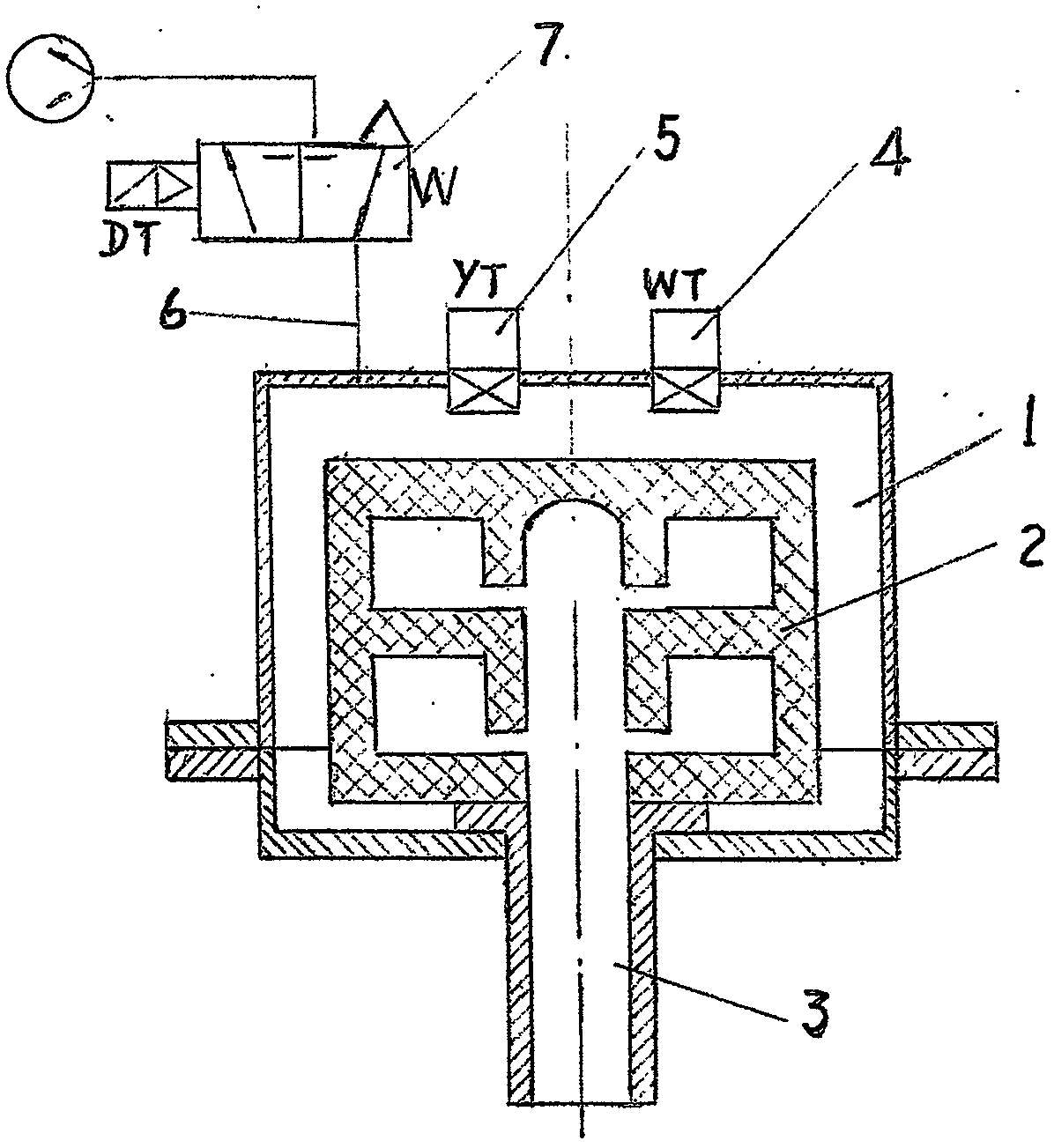 Instrument device for monitoring molten iron leakage of casting mold in vacuum suction casting chamber