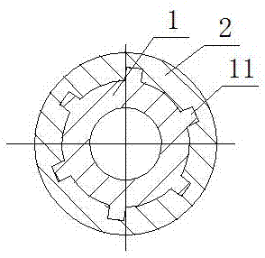 Deep water gravity type spiral automatic connector