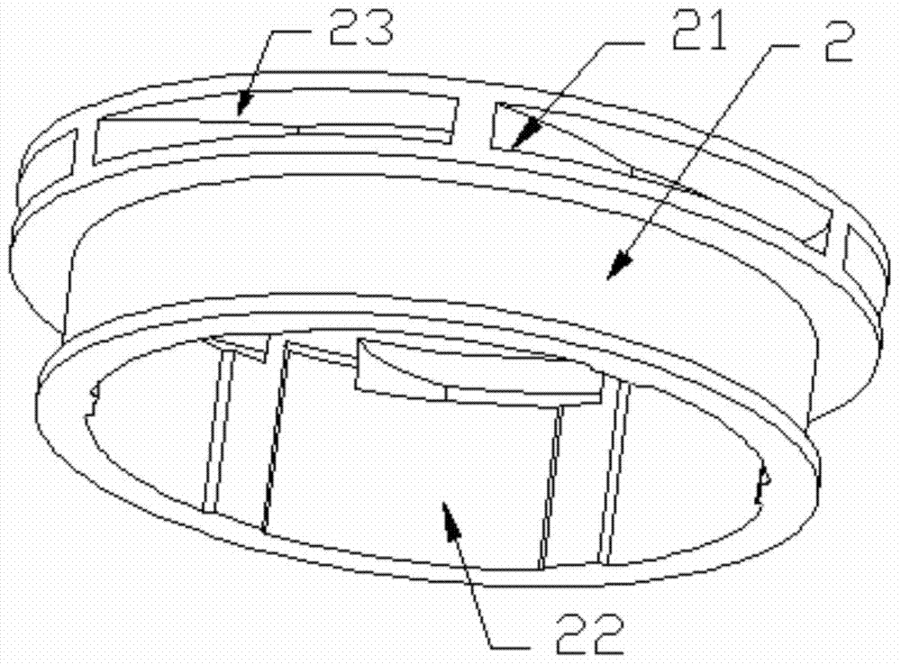 High-speed lower lubricating device for bearing ring