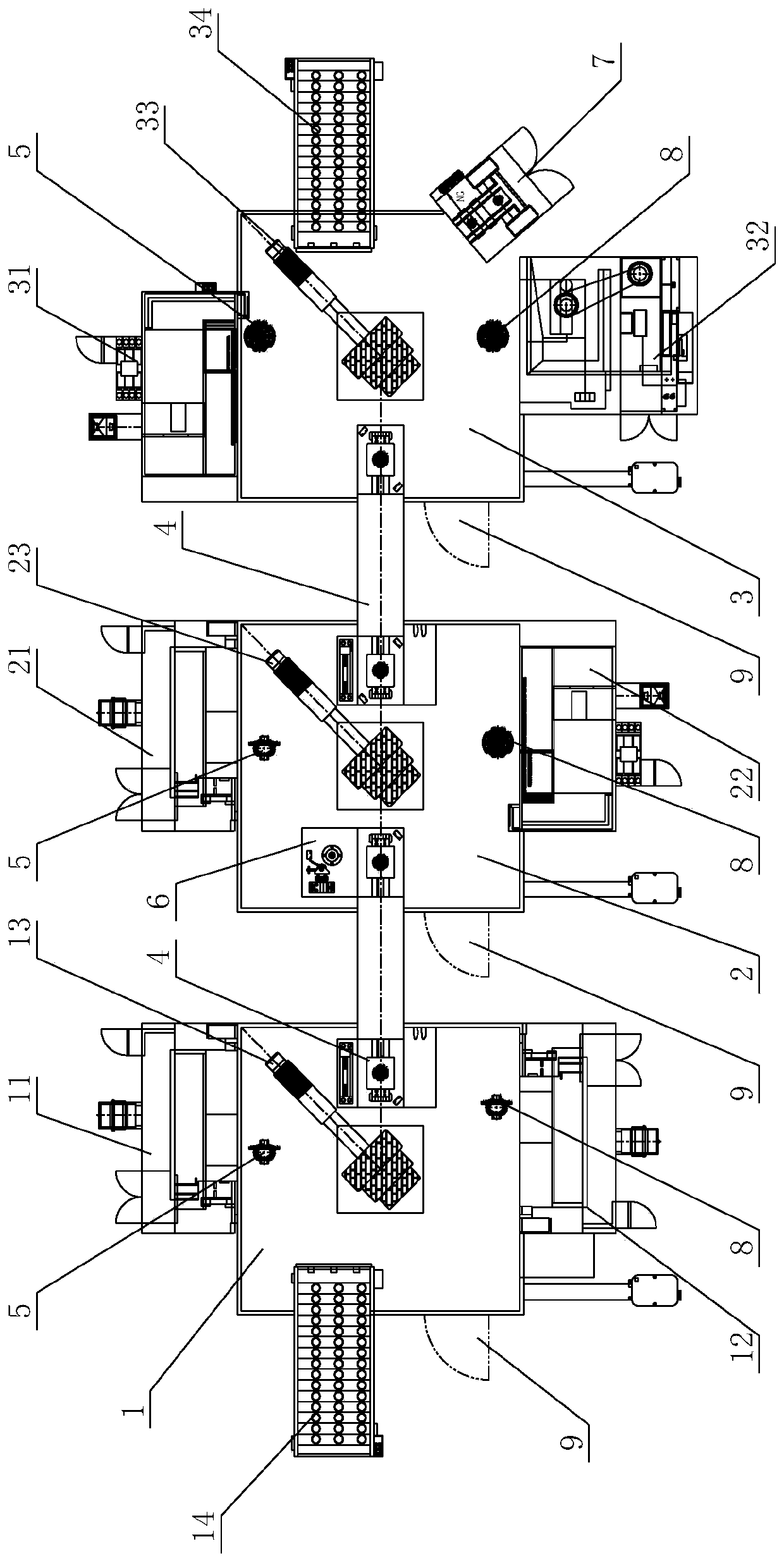 Differential shell automatic production line