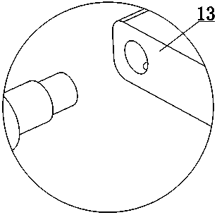 Hand rotary type disc brush driving device