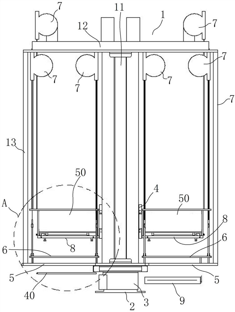 Rod clamping mechanism for efficient rod changing and wire drawing feeding device