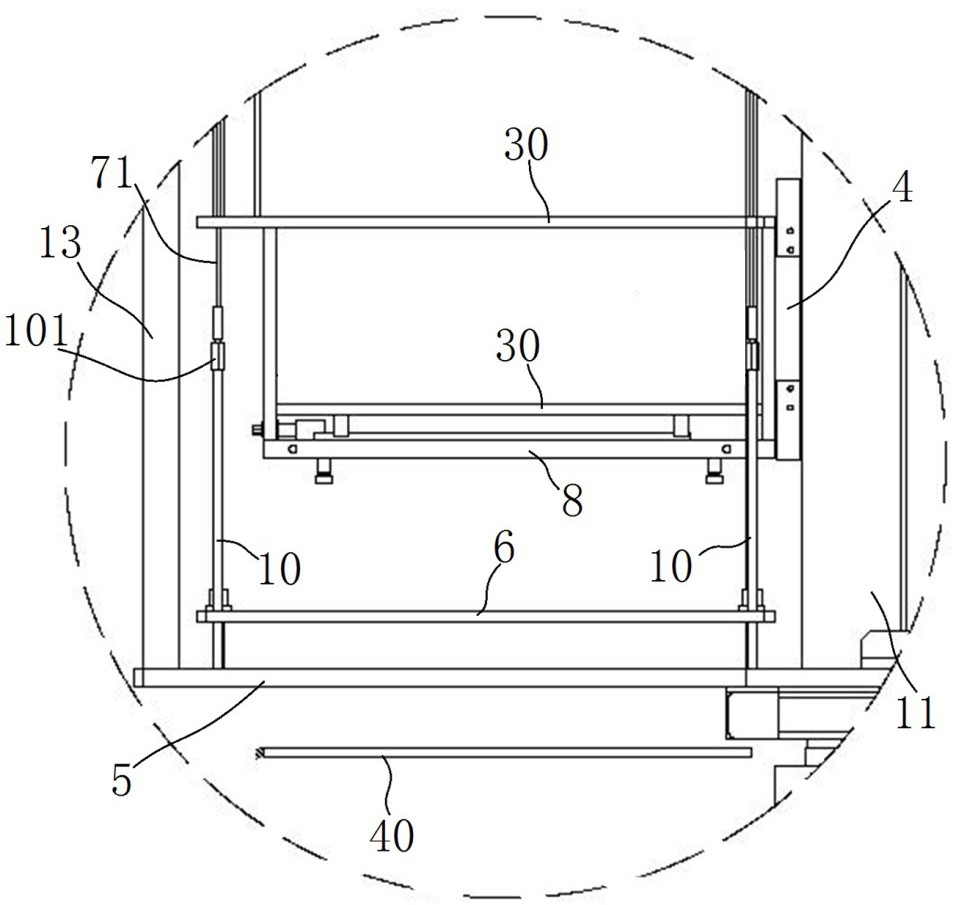 Rod clamping mechanism for efficient rod changing and wire drawing feeding device