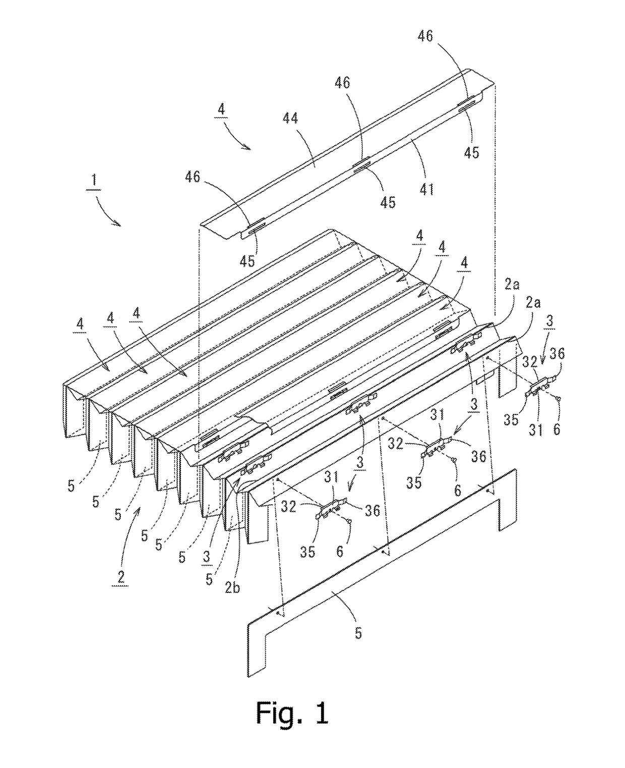 Bellows with protective plate members