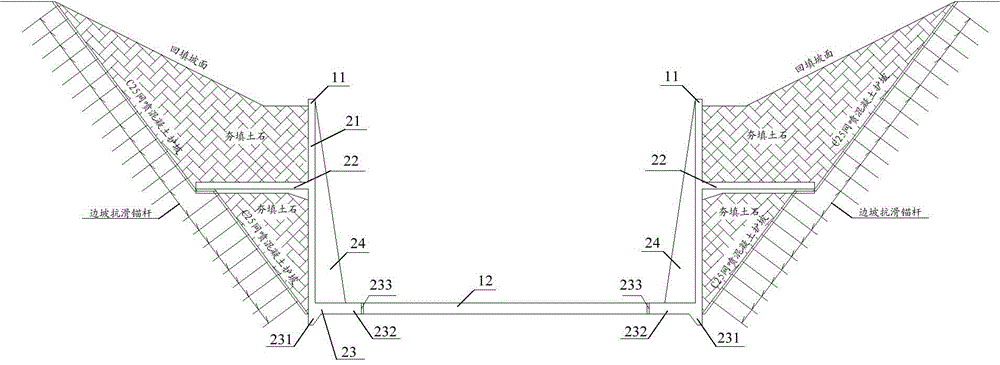 Vertex-aligning buttress balancing plate type cutting supporting block device