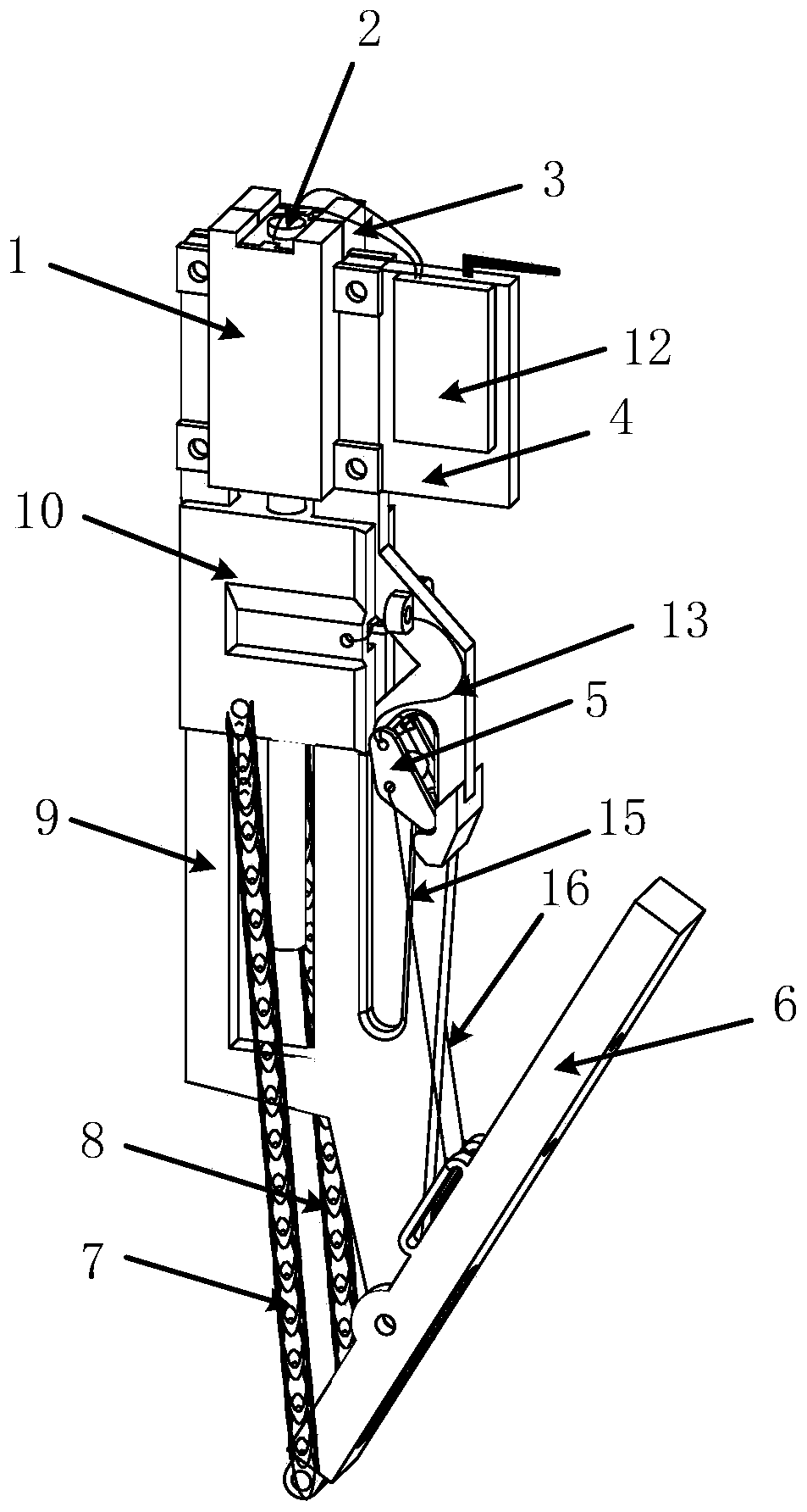 Movement bionic mechanism for simulating jumper jumping device and jumping method of movement bionic mechanism