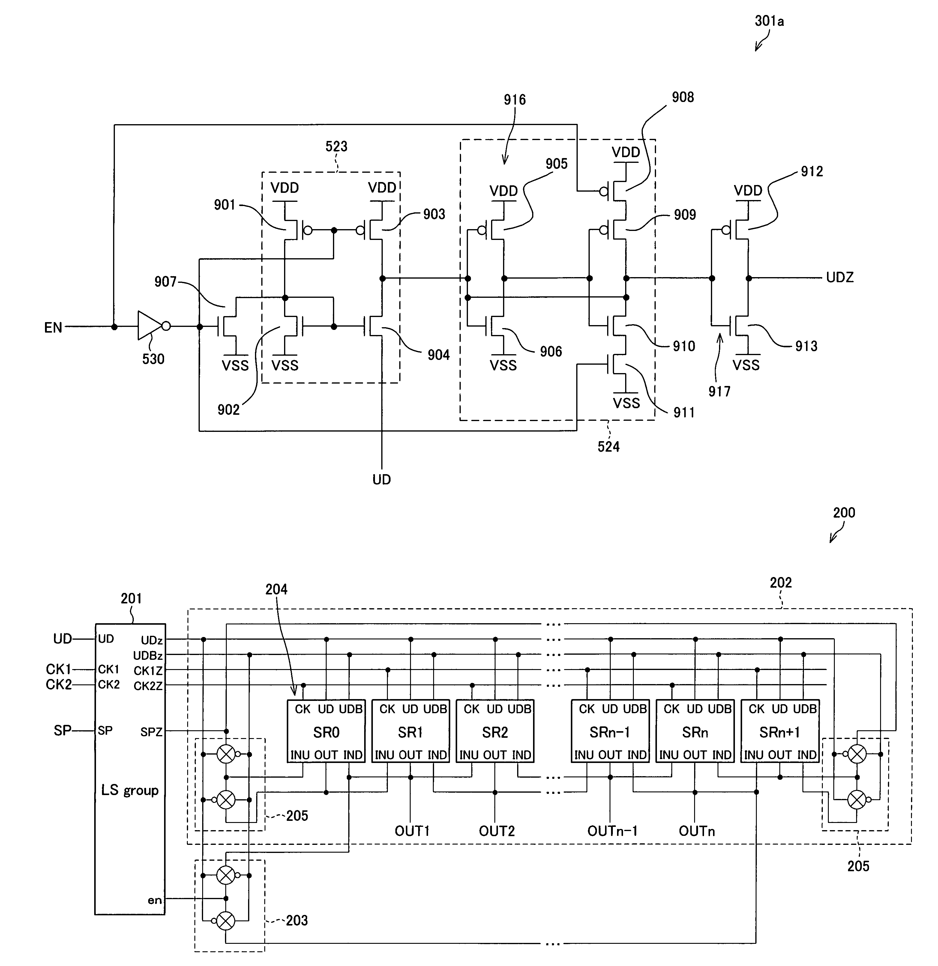 Level shifter and display device using same