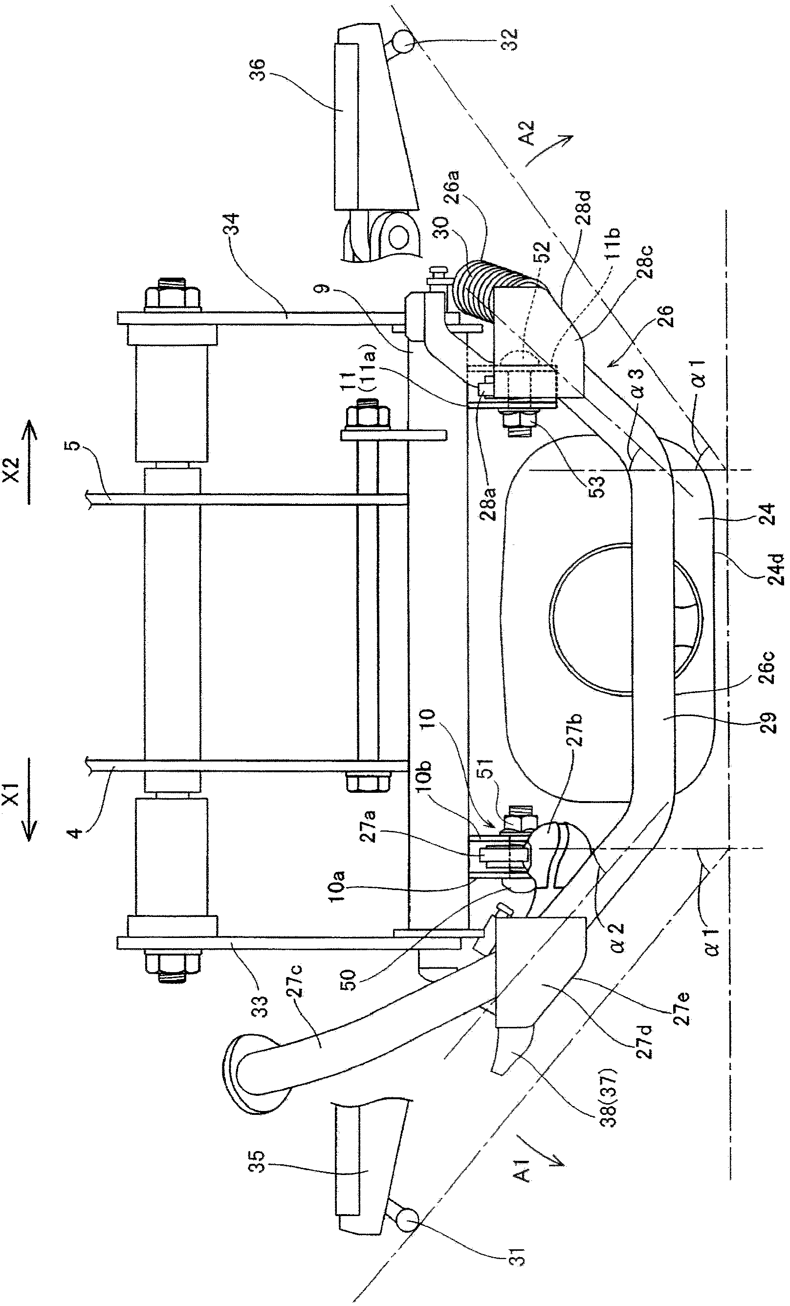 Two-wheeled motor vehicle