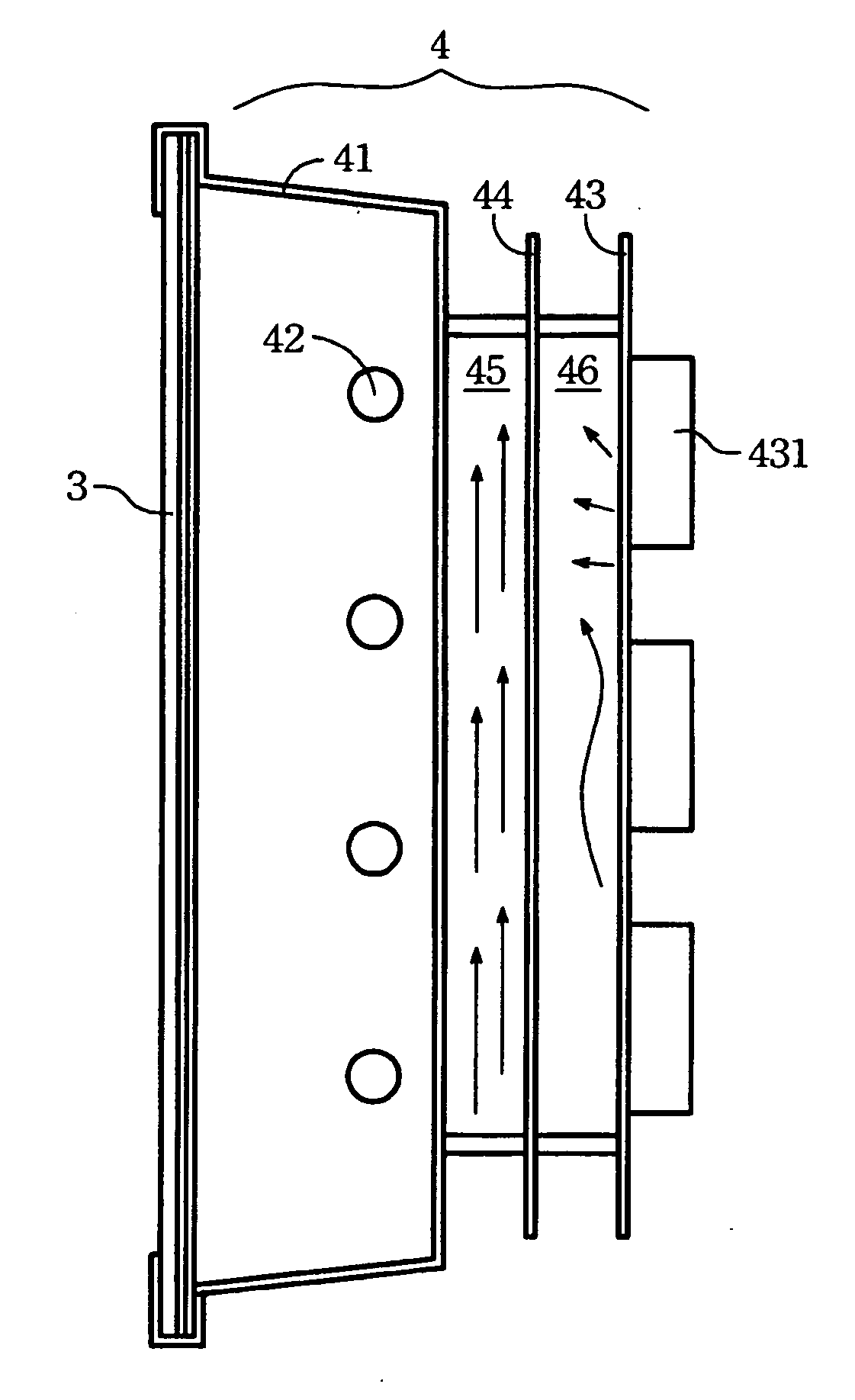 Direct type backlight module