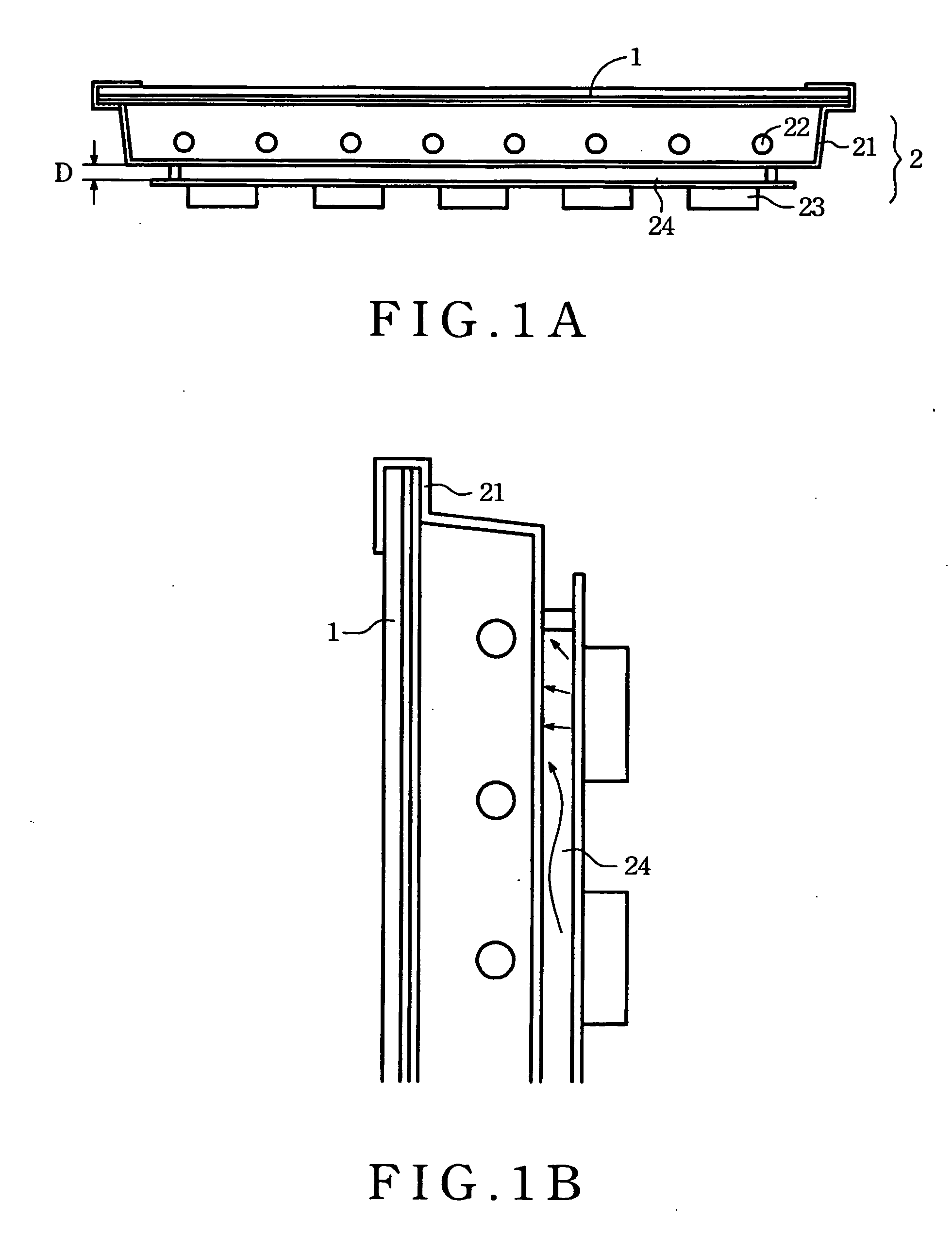 Direct type backlight module