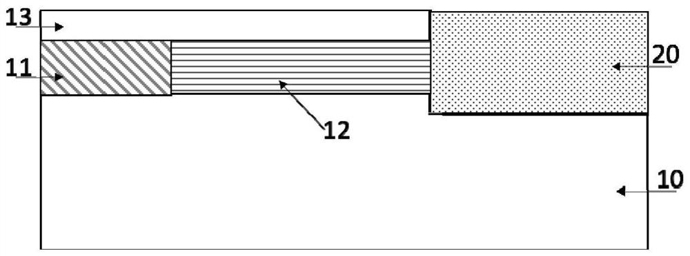 Communication optical amplifier and photodiode detector integrated element and preparation method thereof