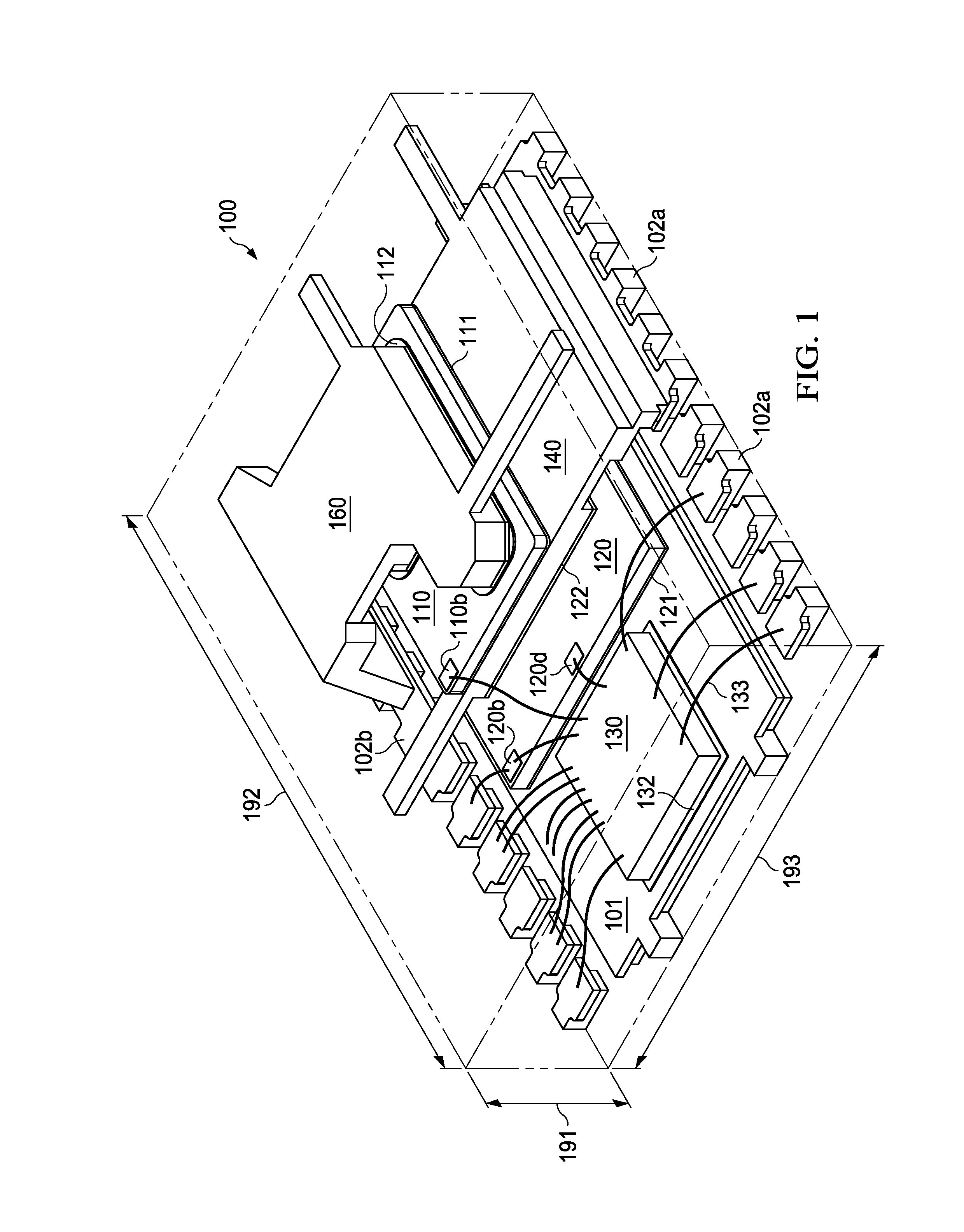Stacked synchronous buck converter having chip embedded in outside recess of leadframe