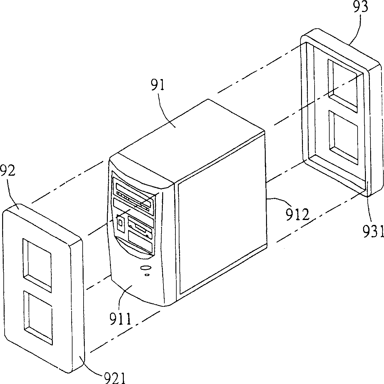 Buffering body capable of completely flattening and combination thereof