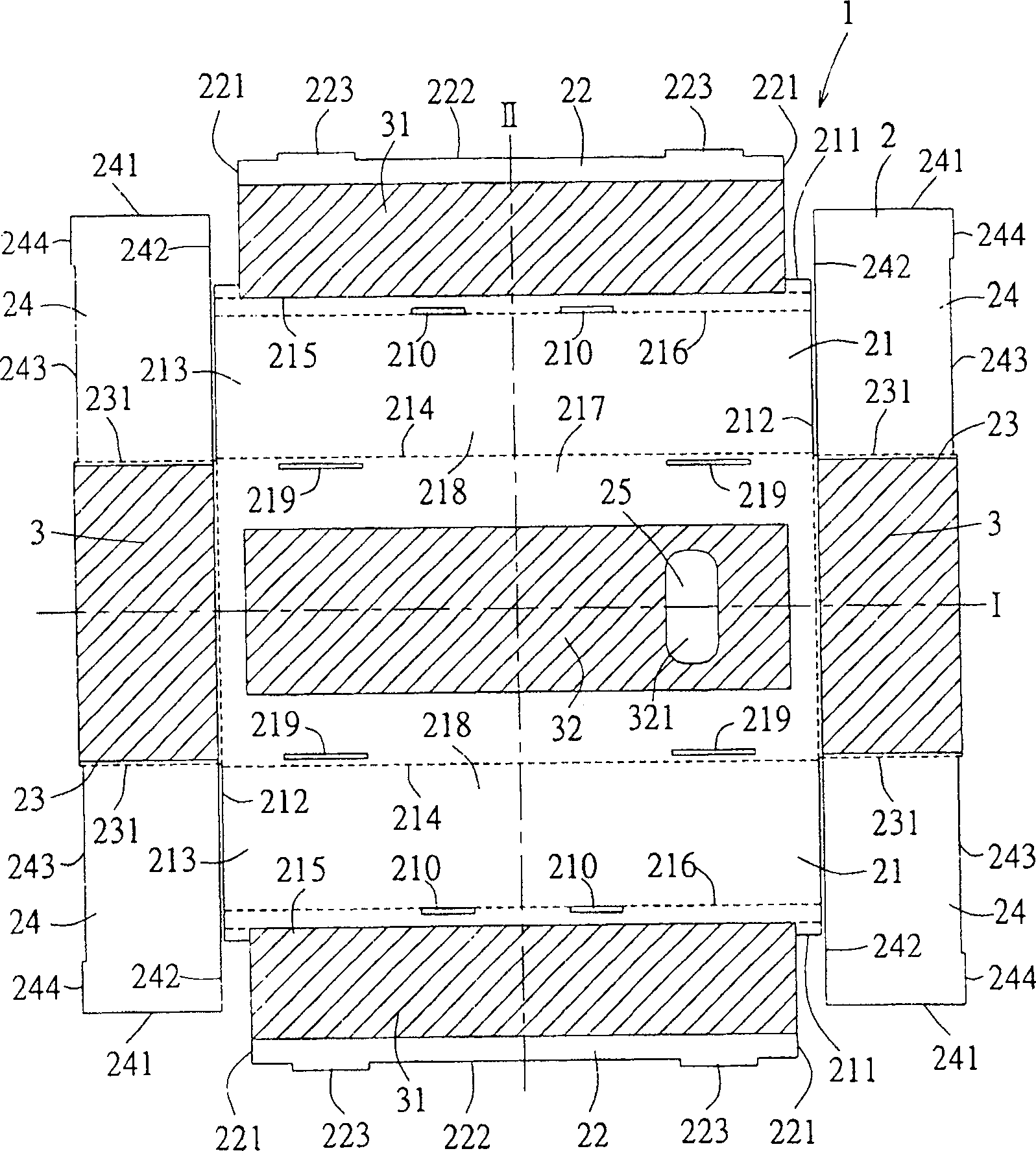 Buffering body capable of completely flattening and combination thereof