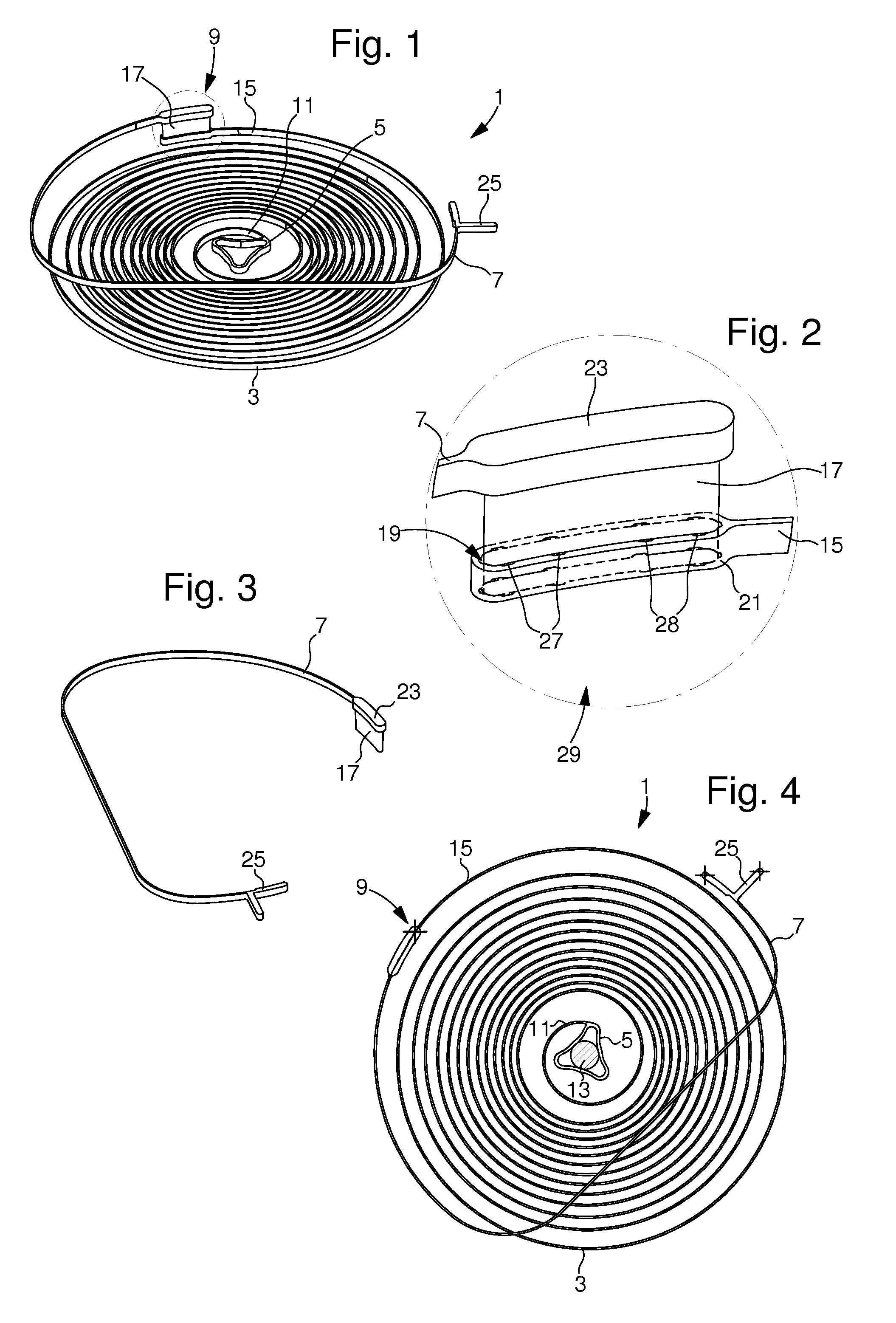 Breguet overcoil balance spring made of silicon-based material