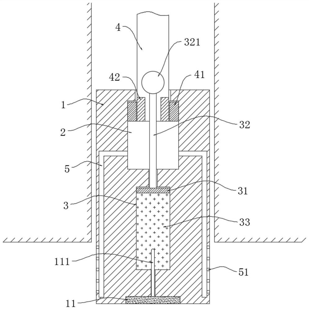 An indoor fully automatic telescopic fire extinguishing nozzle