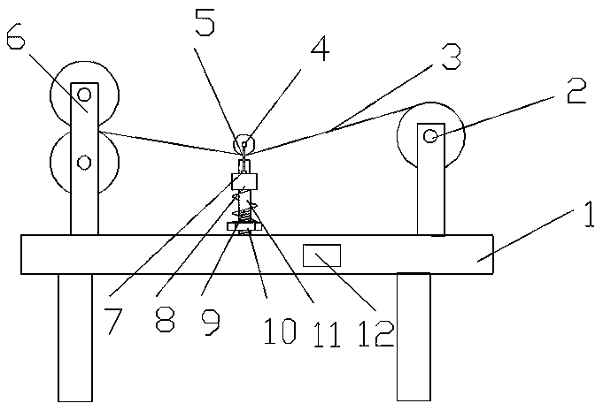 Weaving machine tensioning mechanism