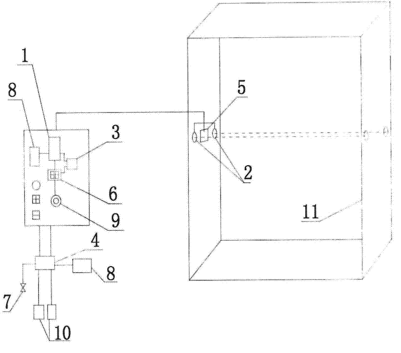 Indoor intelligent water and electricity controller and control method thereof
